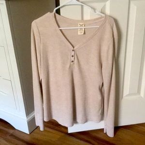 Thrifted Size Extra Large Beige Long Sleeve Top